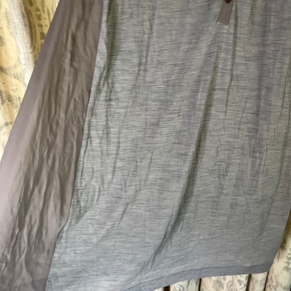 Giada Forte mini dress wool tunic NWOT 2/M taupe gray paneled breezy light - Picture 4 of 11